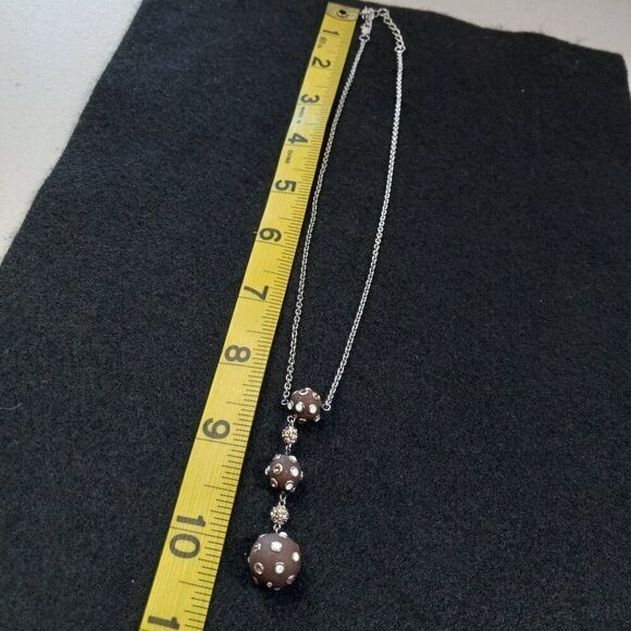 Five Sparkling Moons Pendant on Silver 925 Necklace Cottagecore Granny Chic - Picture 5 of 7